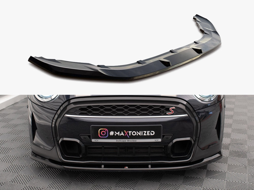 Maxton Design Front Splitter V.1 Mini Cooper S F56 Facelift - MC-S-3F-56-JCW-FD1G - Image 1
