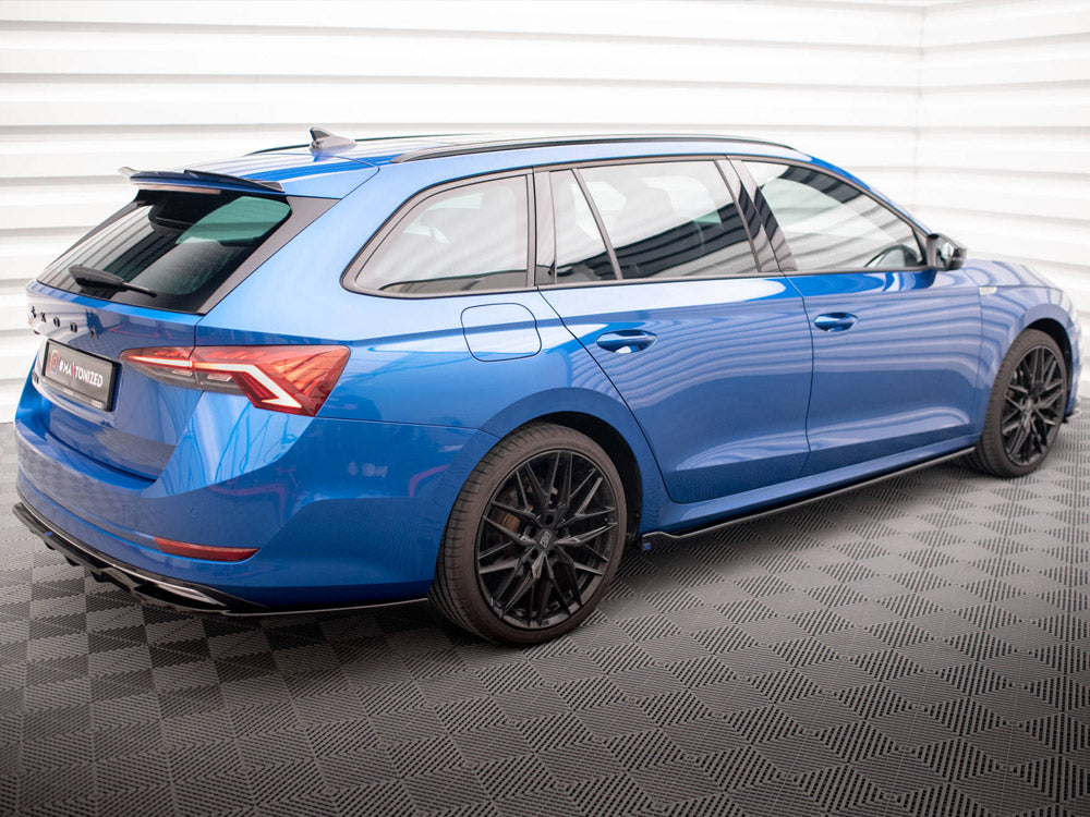 Maxton Design Side Skirts Diffusers V.1 Skoda Octavia Mk4 - Carbon Look - SK-OC-4-SD1C - Image 2