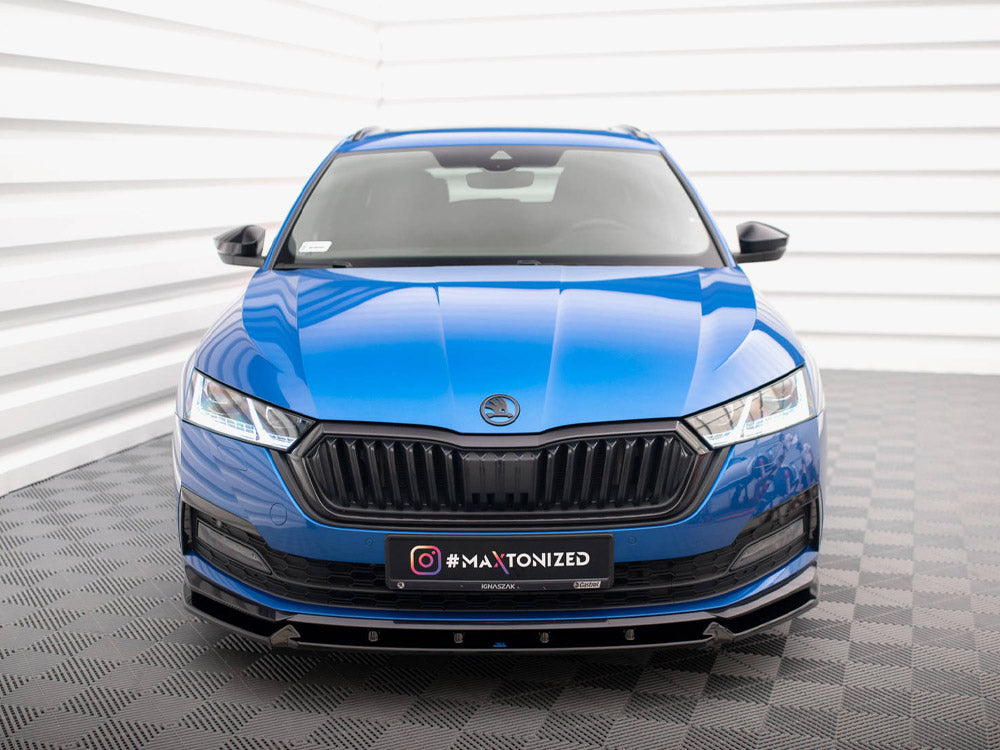 Maxton Design Front Splitter V.1 Skoda Octavia Sportline Mk4 - SK-OC-4-SL-K-FD1G - Image 3