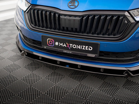 Maxton Design Front Splitter V.1 Skoda Octavia Sportline Mk4 - SK-OC-4-SL-K-FD1G - Image 4