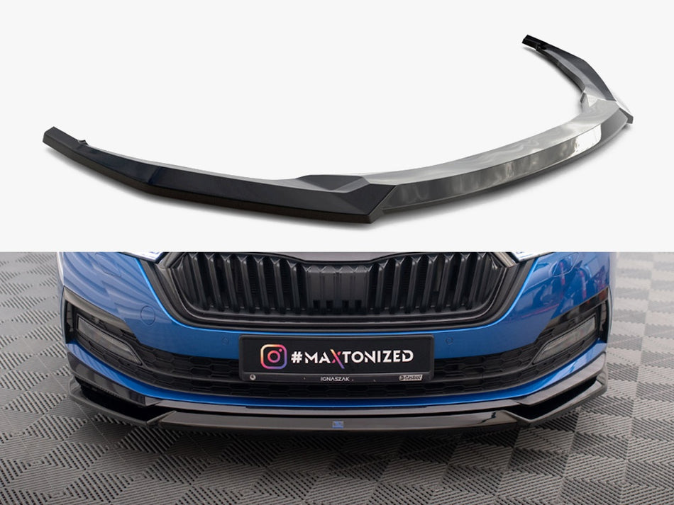 Maxton Design Front Splitter V.2 Skoda Octavia Sportline Mk4 - SK-OC-4-SL-K-FD2G - Image 1