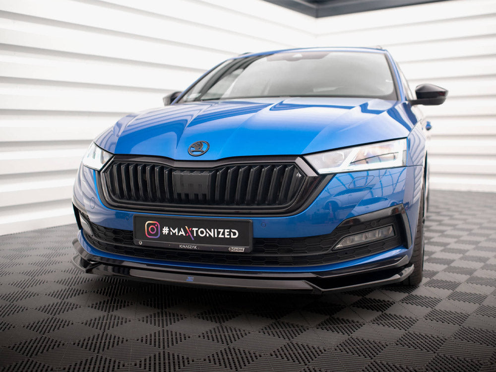 Maxton Design Front Splitter V.2 Skoda Octavia Sportline Mk4 - SK-OC-4-SL-K-FD2G - Image 2