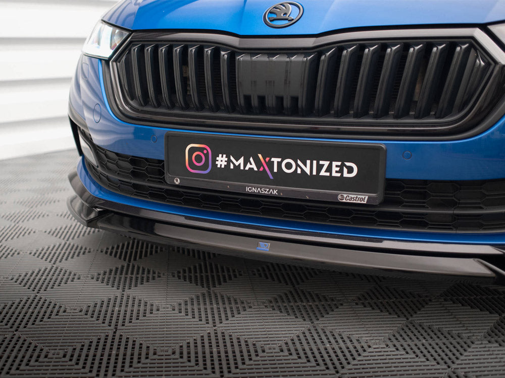 Maxton Design Front Splitter V.2 Skoda Octavia Sportline Mk4 - SK-OC-4-SL-K-FD2G - Image 4