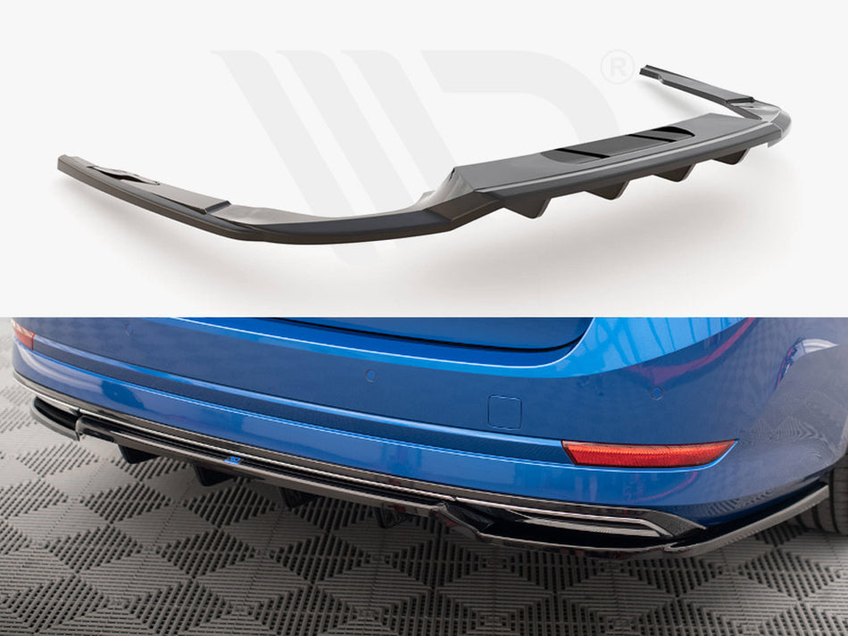 MAXTON DESIGN Rear Splitter (Vertical Bars) Skoda Octavia Sportline Mk4