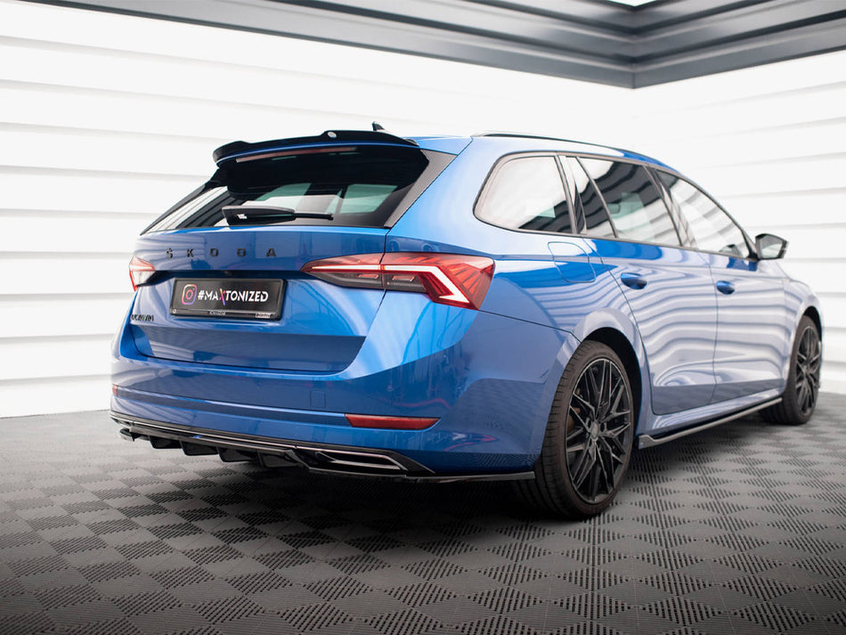 Maxton Design Rear Splitter (Vertical Bars) Skoda Octavia Sportline Mk4 - SK-OC-4-SL-K-RD1G+RD2G - Image 2