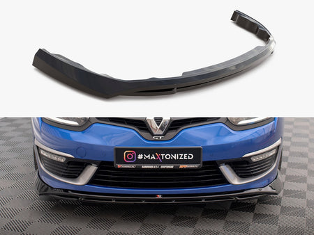 Maxton Design Front Splitter Renault Megane GT Line Grandtour Mk3 Facelift - RE-ME-3F-GT-K-FD1G+FD1RG - Image 1
