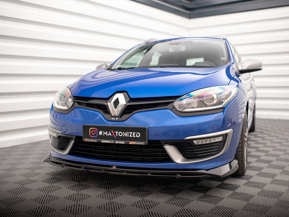 Maxton Design Front Splitter Renault Megane GT Line Grandtour Mk3 Facelift - RE-ME-3F-GT-K-FD1G+FD1RG - Image 2