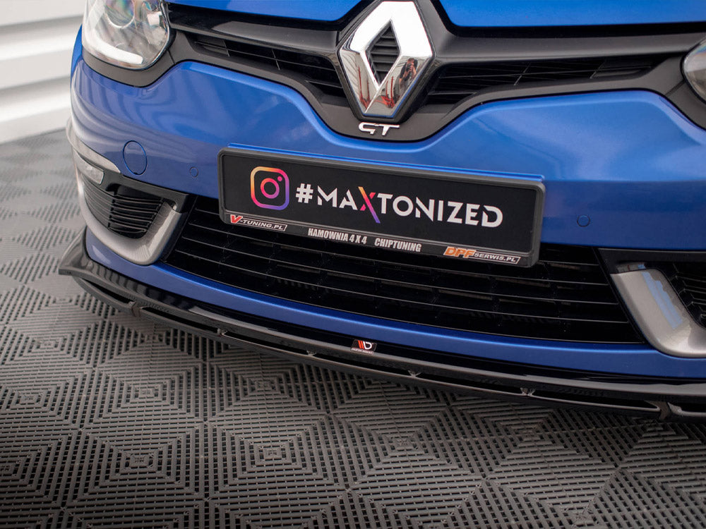 Maxton Design Front Splitter Renault Megane GT Line Grandtour Mk3 Facelift - RE-ME-3F-GT-K-FD1G+FD1RG - Image 4