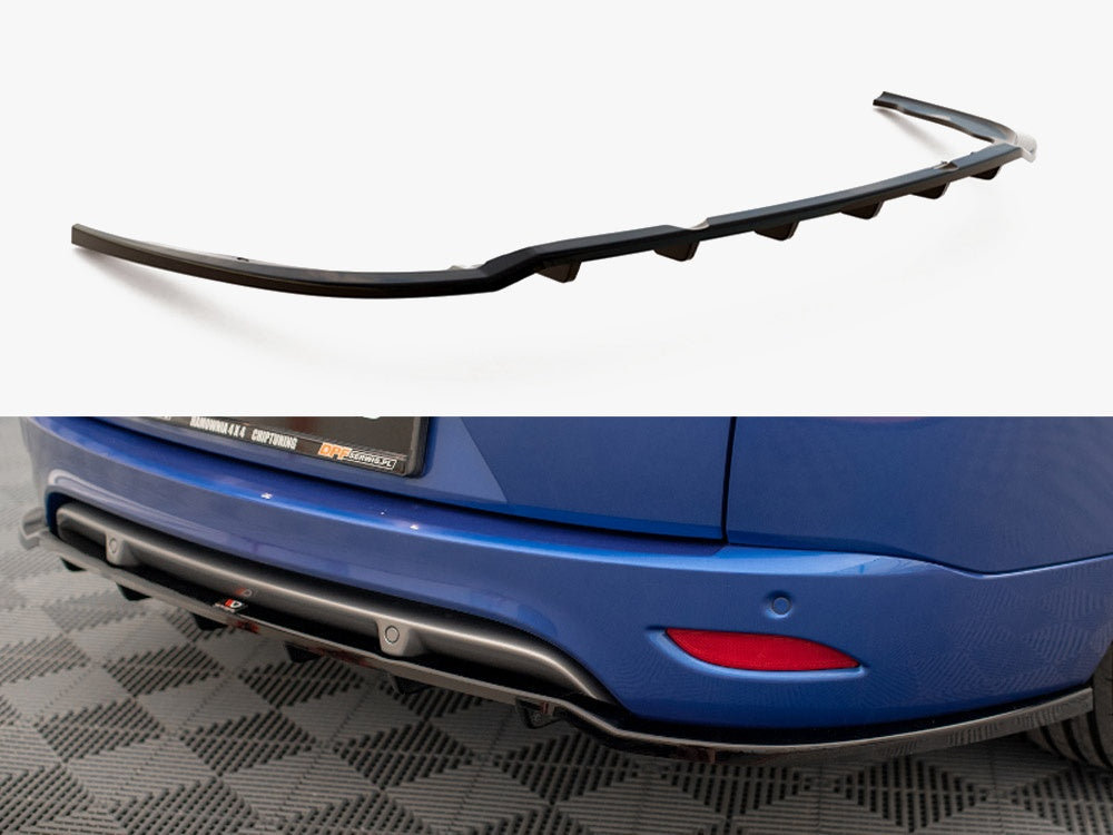 Maxton Design Rear Splitter (Vertical Bars) Renault Megane GT Line Grandtour Mk3 Facelift - RE-ME-3F-GT-K-RD1G+RD2G - Image 1