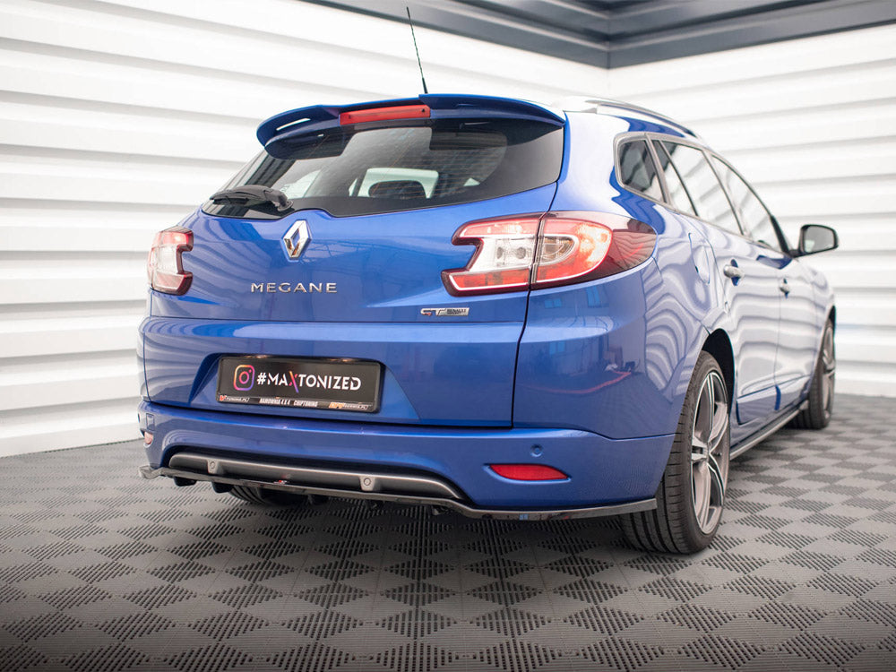 Maxton Design Rear Splitter (Vertical Bars) Renault Megane GT Line Grandtour Mk3 Facelift - RE-ME-3F-GT-K-RD1G+RD2G - Image 2