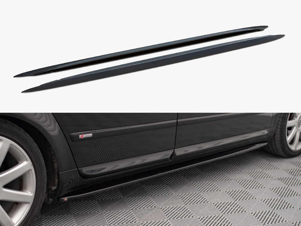 Maxton Design Side Skirts Diffusers V.1 Audi S4 / A4 / A4 S-Line B6 / B7 - AU-S4-B6-SD1G - Image 1