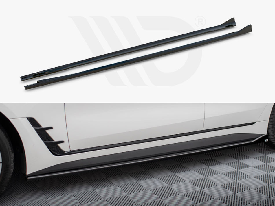 MAXTON DESIGN Side Skirts Diffusers V.1 BMW i4 M-Pack G26