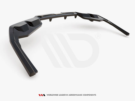 Maxton Design Central Rear Splitter (Vertical Bars) V.1 BMW i4 M-Pack G26 - BM-I4-G26-MPACK-RD1G+RD3G - Image 7
