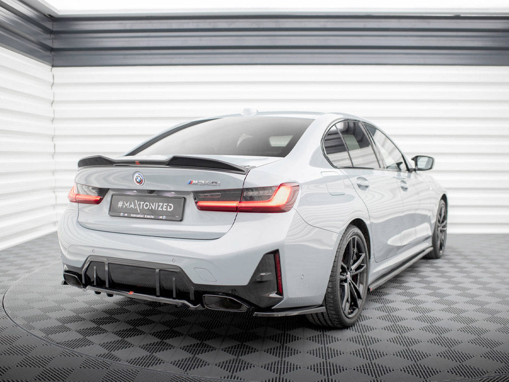 Maxton Design Central Rear Splitter (Vertical Bars) V.1 BMW M340i G20 / G21 Facelift - BM-3-20F-M-RD1G+RD2G - Image 2