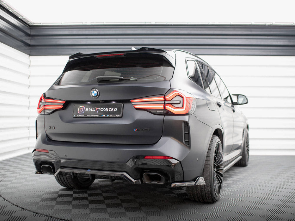 Maxton Design Rear Splitter (Vertical Bars) BMW X3 M-Pack G01 Facelift - BM-X3-01F-MPACK-RD1G+RD2G - Image 2