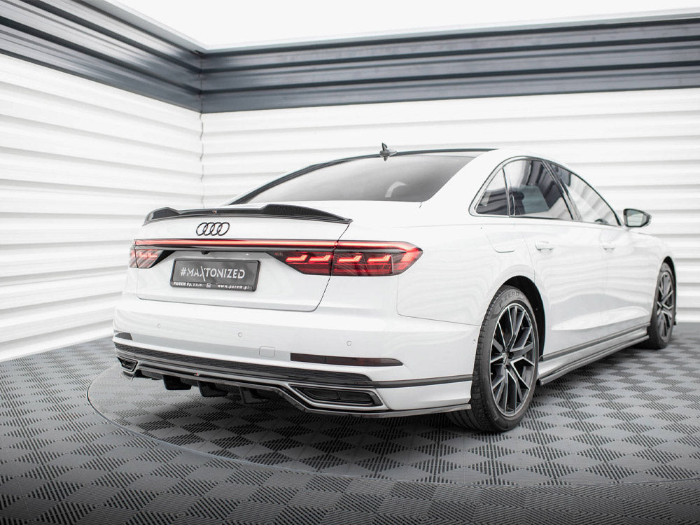 Maxton Design Central Rear Splitter (Vertical Bars) Audi A8 S-Line D5 - AU-A8-D5-SLINE-RD1G+RD2G - Image 2