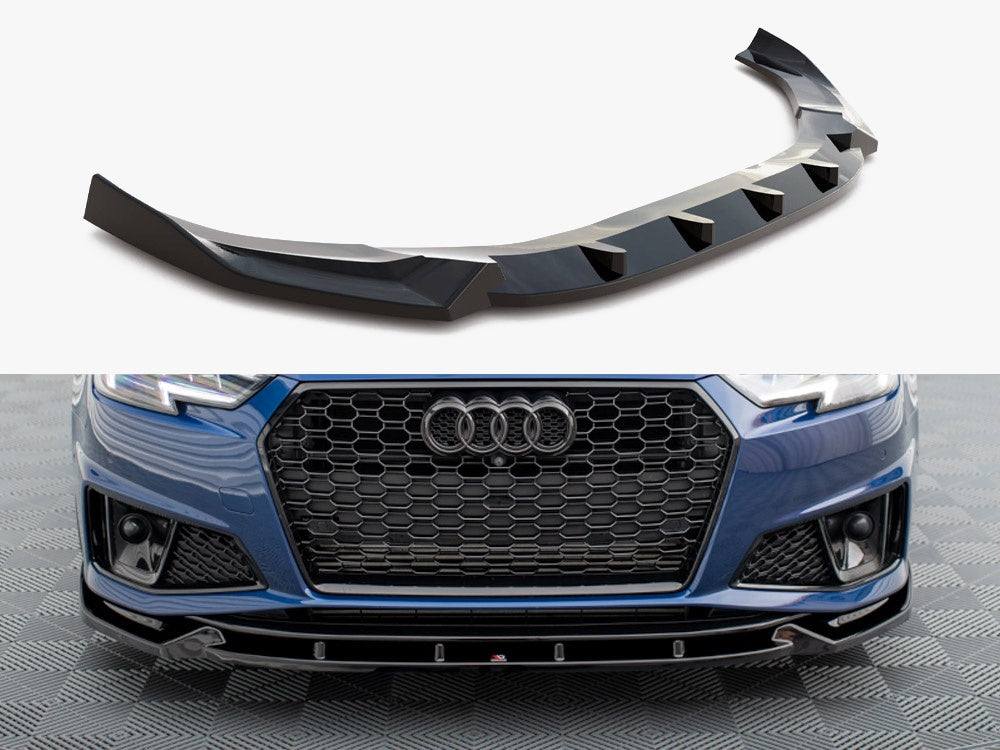 Maxton Design Front Splitter V.1 Audi A4 Competition B9 - AU-A4-B9-COMP-FD1G - Image 1