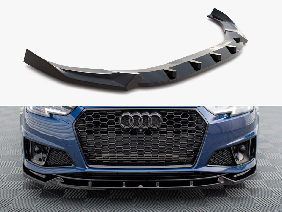 Maxton Design Front Splitter V.1 Audi A4 Competition B9 - AU-A4-B9-COMP-FD1G - Image 1