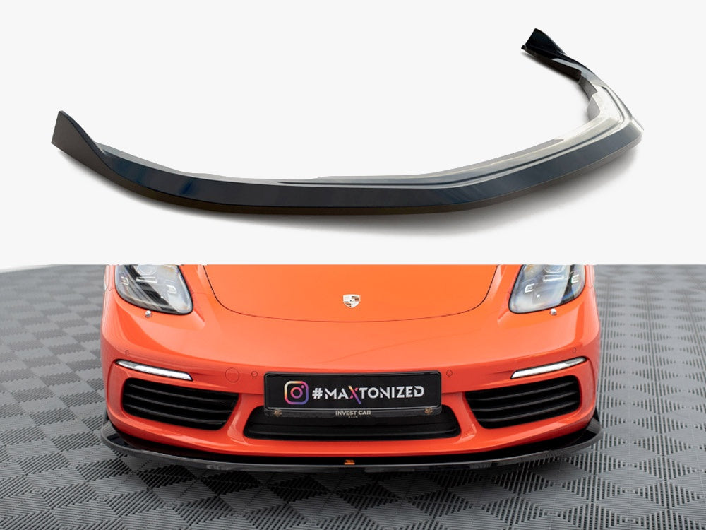 Maxton Design Front Splitter V.2 Porsche 718 Cayman 982c - PO-CA-718-FD2G - Image 1