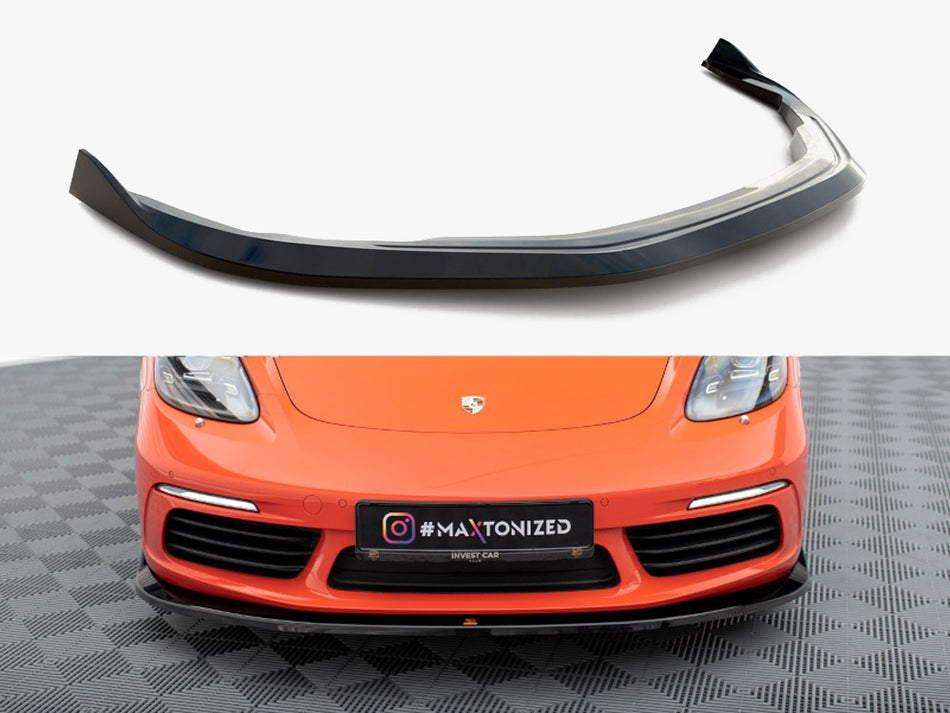 Maxton Design Front Splitter V.2 Porsche 718 Cayman 982c - PO-CA-718-FD2G - Image 1