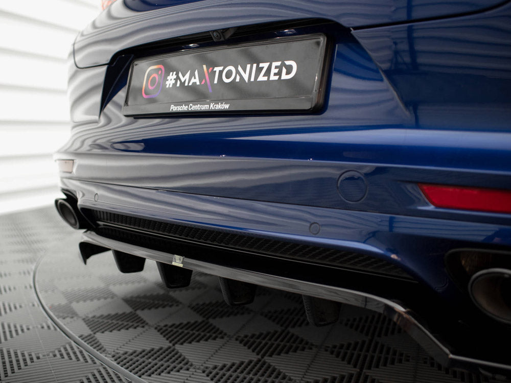 Maxton Design Rear Splitter (Vertical Bars) Porsche Panamera E-Hybrid 971 Facelift - PO-PA-971F-H-RD1G+RD2G - Image 4