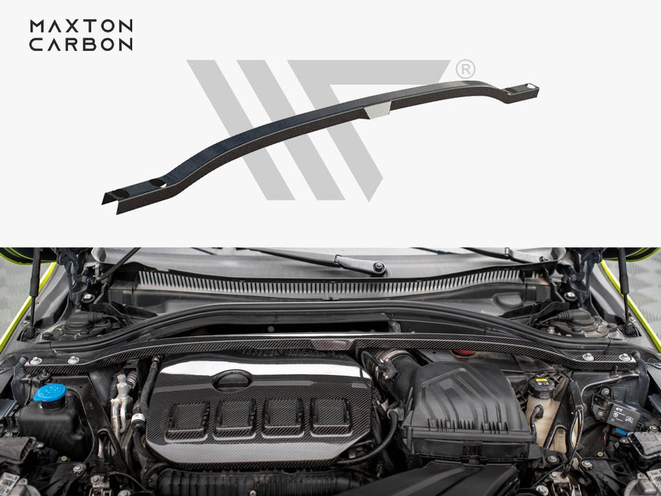 Maxton Design Carbon Fiber Strut Bar Cover BMW 1 F40 M135i - CF-BM-1-40-M-SB1-245-P - Image 1