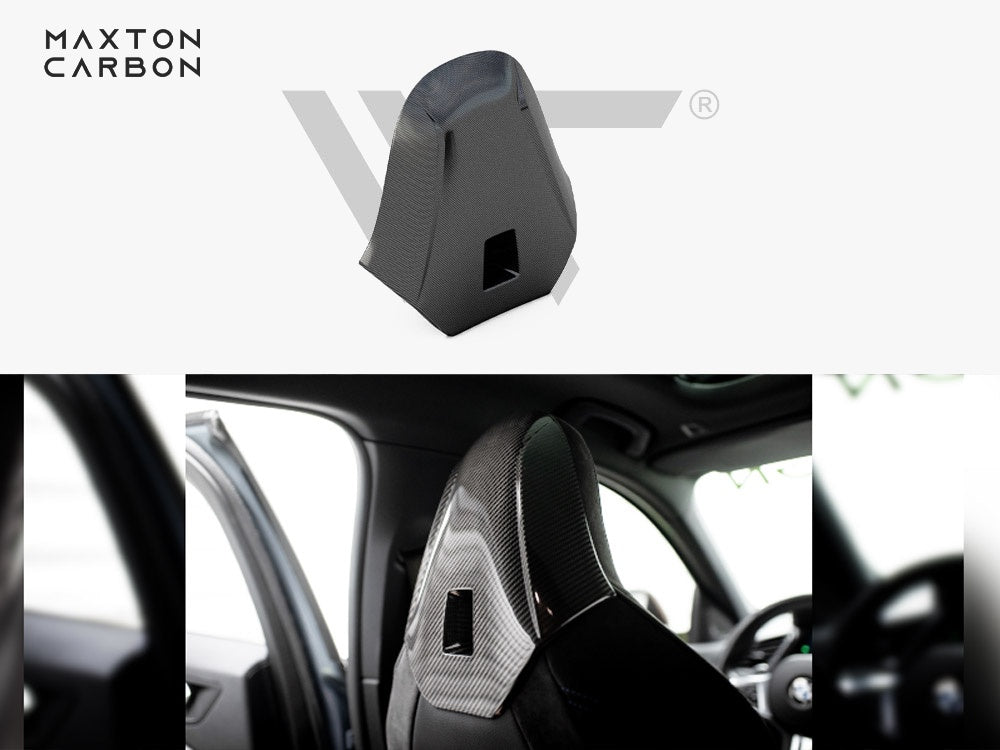 Maxton Design Carbon Fiber Headrests BMW 1 F40 M135i - CF-BM-1-40-M-SC1-245-P - Image 1