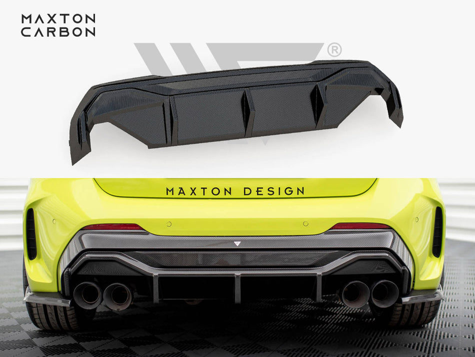 MAXTON DESIGN Carbon Fiber Rear Diffuser V.1 + Milltek Sport Exhaust BMW 1 F40 M-Pack / M135i