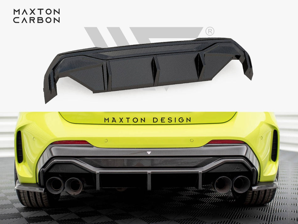 Maxton Design Carbon Fiber Rear Diffuser V.1 + Milltek Sport Exhaust BMW 1 F40 M-Pack / M135i - CF-BM-1-40-M-RS1OO_OO-245-P - Image 1