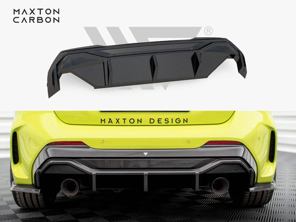 Maxton Design Carbon Fiber Rear Diffuser V.2 BMW 1 F40 M-Pack / M135i - CF-BM-1-40-M-RS1O_O-245-P - Image 1