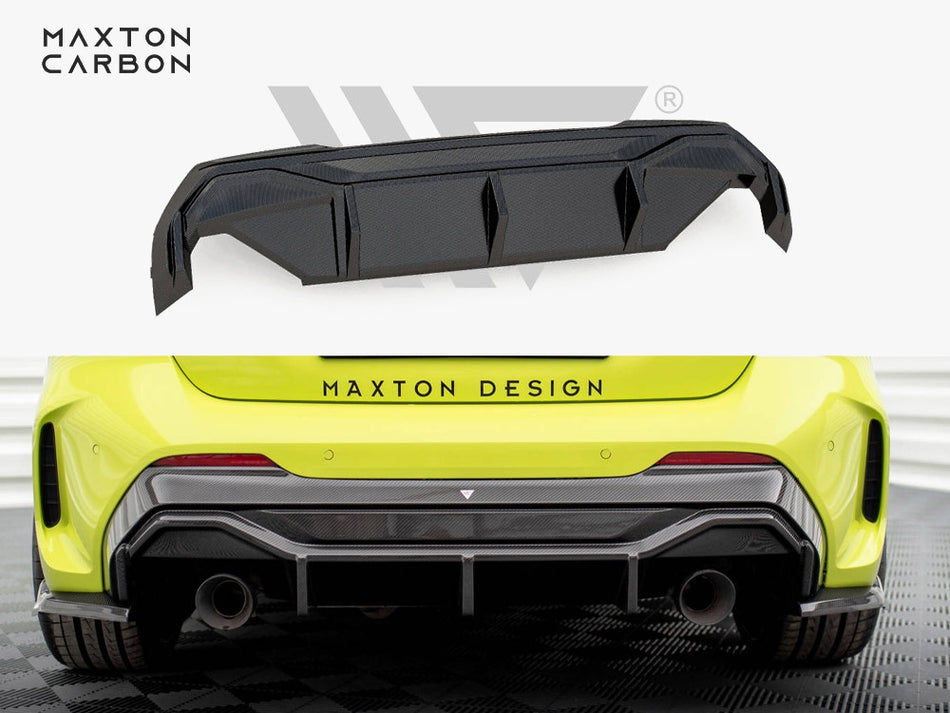 Maxton Design Carbon Fiber Rear Diffuser V.2 BMW 1 F40 M-Pack / M135i - CF-BM-1-40-M-RS1O_O-245-P - Image 1