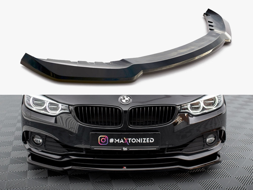 Maxton Design Front Splitter V.1 BMW 4 Coupe / Gran Coupe / Cabrio F32 / F36 / F33 - BM-4-F36-GC-FD1G - Image 1