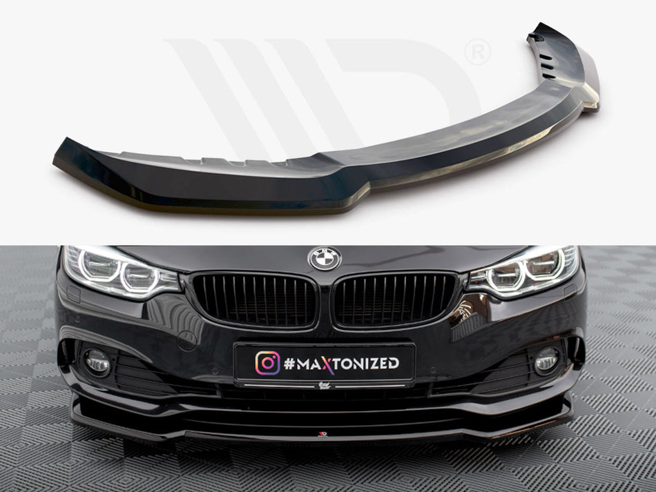 MAXTON DESIGN Front Splitter V.1 BMW 4 Coupe / Gran Coupe / Cabrio F32 / F36 / F33