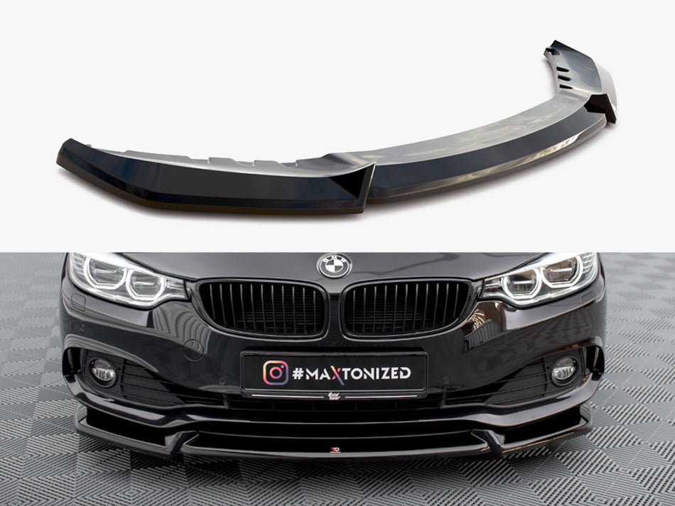 Maxton Design Front Splitter V.2 BMW 4 Coupe / Gran Coupe / Cabrio F32 / F36 / F33 - BM-4-F36-GC-FD2G - Image 1
