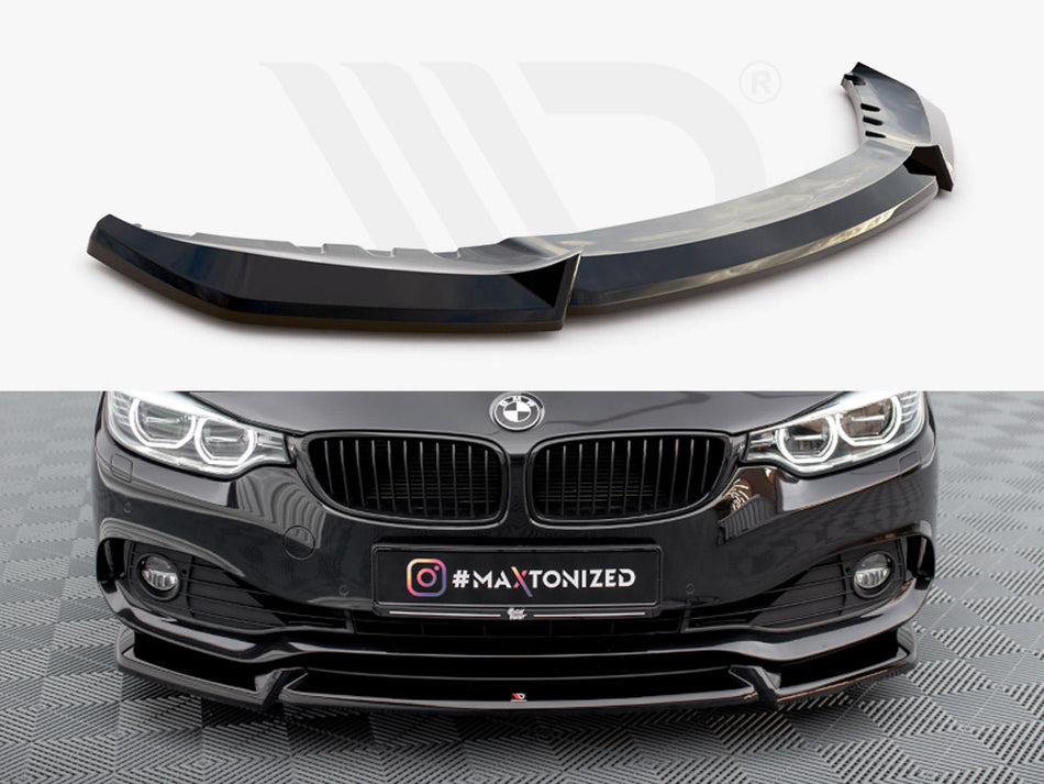 MAXTON DESIGN Front Splitter V.2 BMW 4 Coupe / Gran Coupe / Cabrio F32 / F36 / F33