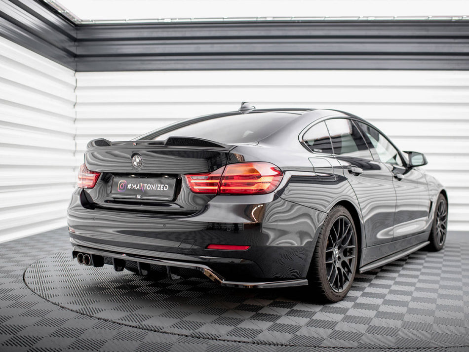 Maxton Design Central Rear Splitter (Vertical Bars) BMW 4 Gran Coupe F36 - BM-4-F36-GC-RD1G+RD2G - Image 2
