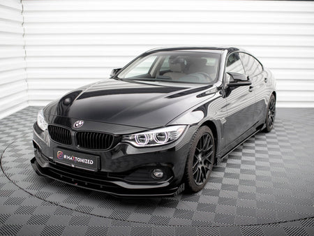 Maxton Design Street PRO Front Splitter + Flaps BMW 4 Gran Coupe F36 - BM4F36GCCNC-FD1B+FSF1G - Image 2