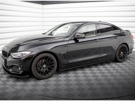 Maxton Design Street PRO Side Skirts Diffusers BMW 4 Gran Coupe F36 - BM4F36GCCNC-SD1B - Image 2