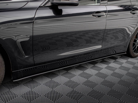 Maxton Design Street PRO Side Skirts Diffusers BMW 4 Gran Coupe F36 - BM4F36GCCNC-SD1B - Image 4