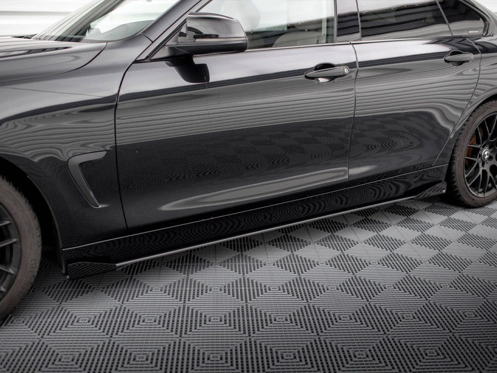 Maxton Design Street PRO Side Skirts Diffusers + Flaps BMW 4 Gran Coupe F36 - BM4F36GCCNC-SD1B+SF1G - Image 3