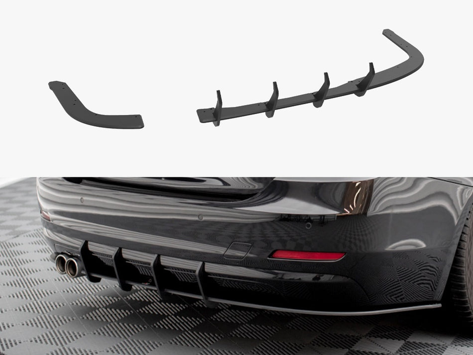 Maxton Design Street PRO Rear Diffuser BMW 4 Gran Coupe F36 - BM4F36GCCNC-RS1B - Image 1
