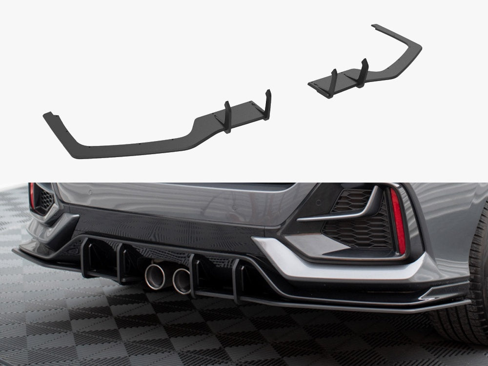 Maxton Design Street PRO Rear Side Splitters V.1 Honda Civic Sport Mk10 Facelift - HOCI10SPORTCNC-RSD1B - Image 1