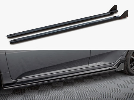 Maxton Design Side Skirts Diffusers + Flaps Honda Civic Sport Mk 10 - HO-CI-10-SPORT-SD1G+SF1B - Image 1
