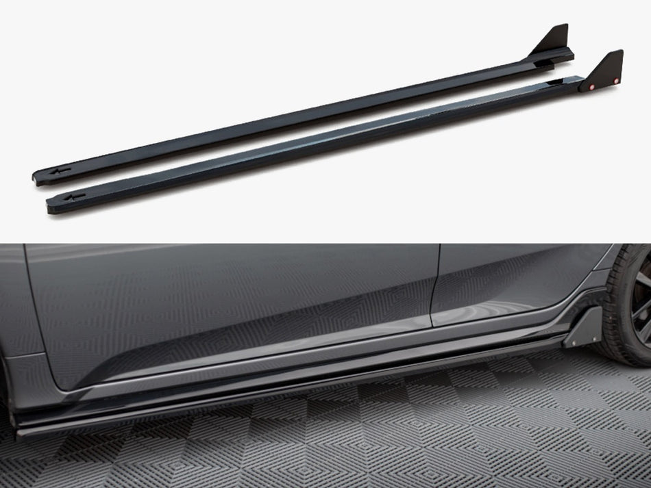 Maxton Design Side Skirts Diffusers + Flaps Honda Civic Sport Mk 10 - HO-CI-10-SPORT-SD1G+SF1B - Image 1