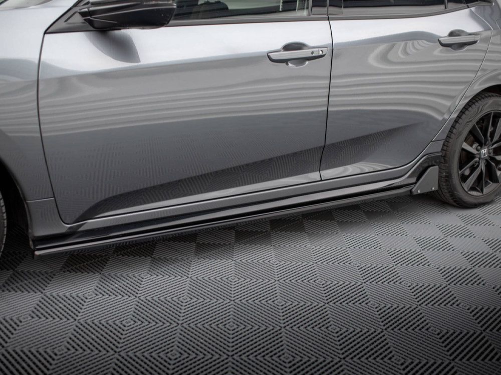 Maxton Design Side Skirts Diffusers + Flaps Honda Civic Sport Mk 10 - HO-CI-10-SPORT-SD1G+SF1B - Image 4
