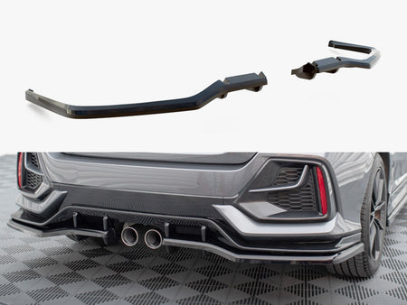Maxton Design Rear Splitter V.1 (Vertical Bars) Honda Civic Sport Mk10 Facelift - HO-CI-10-SPORT-RSD1G+RD1G - Image 1