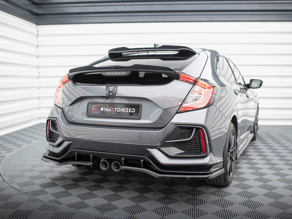 Maxton Design Rear Splitter V.1 (Vertical Bars) Honda Civic Sport Mk10 Facelift - HO-CI-10-SPORT-RSD1G+RD1G - Image 2