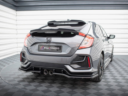 Maxton Design Rear Splitter V.1 (Vertical Bars) Honda Civic Sport Mk10 Facelift - HO-CI-10-SPORT-RSD1G+RD1G - Image 2