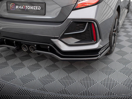 Maxton Design Rear Splitter V.1 (Vertical Bars) Honda Civic Sport Mk10 Facelift - HO-CI-10-SPORT-RSD1G+RD1G - Image 4
