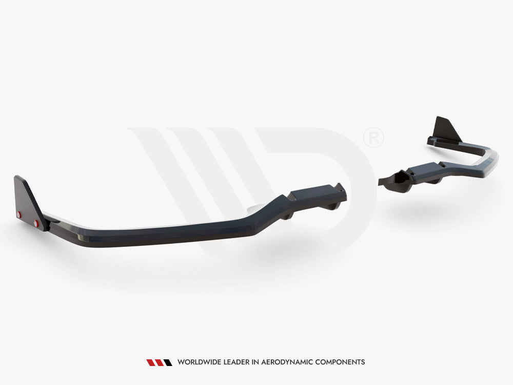 Rear Splitter V.1 (Vertical Bars) + Flaps Honda Civic Sport Mk10 Facelift